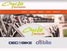 Tablet Screenshot of cycloshare.com